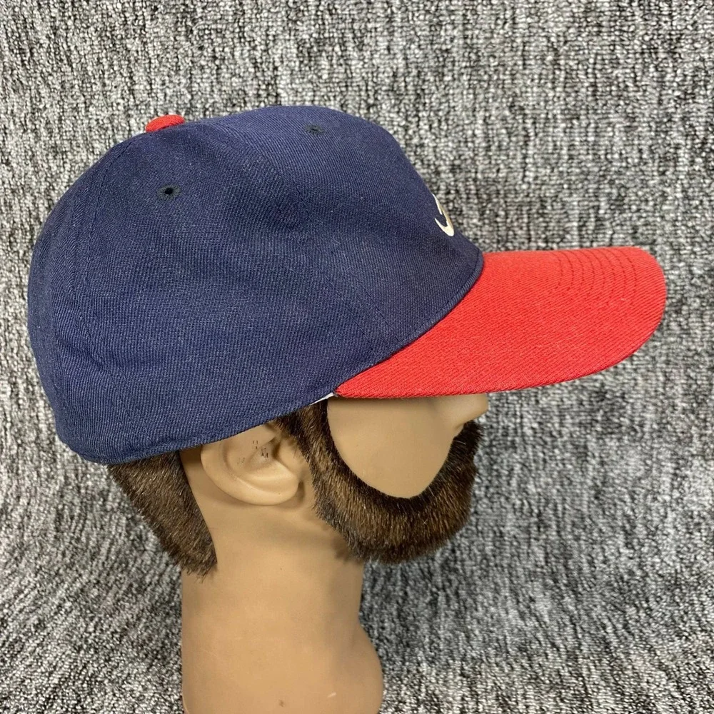 Vintage Atlanta Braves Hat Sports Specialties Fitted Cap Wool 6 7/8 MLB 90s Navy